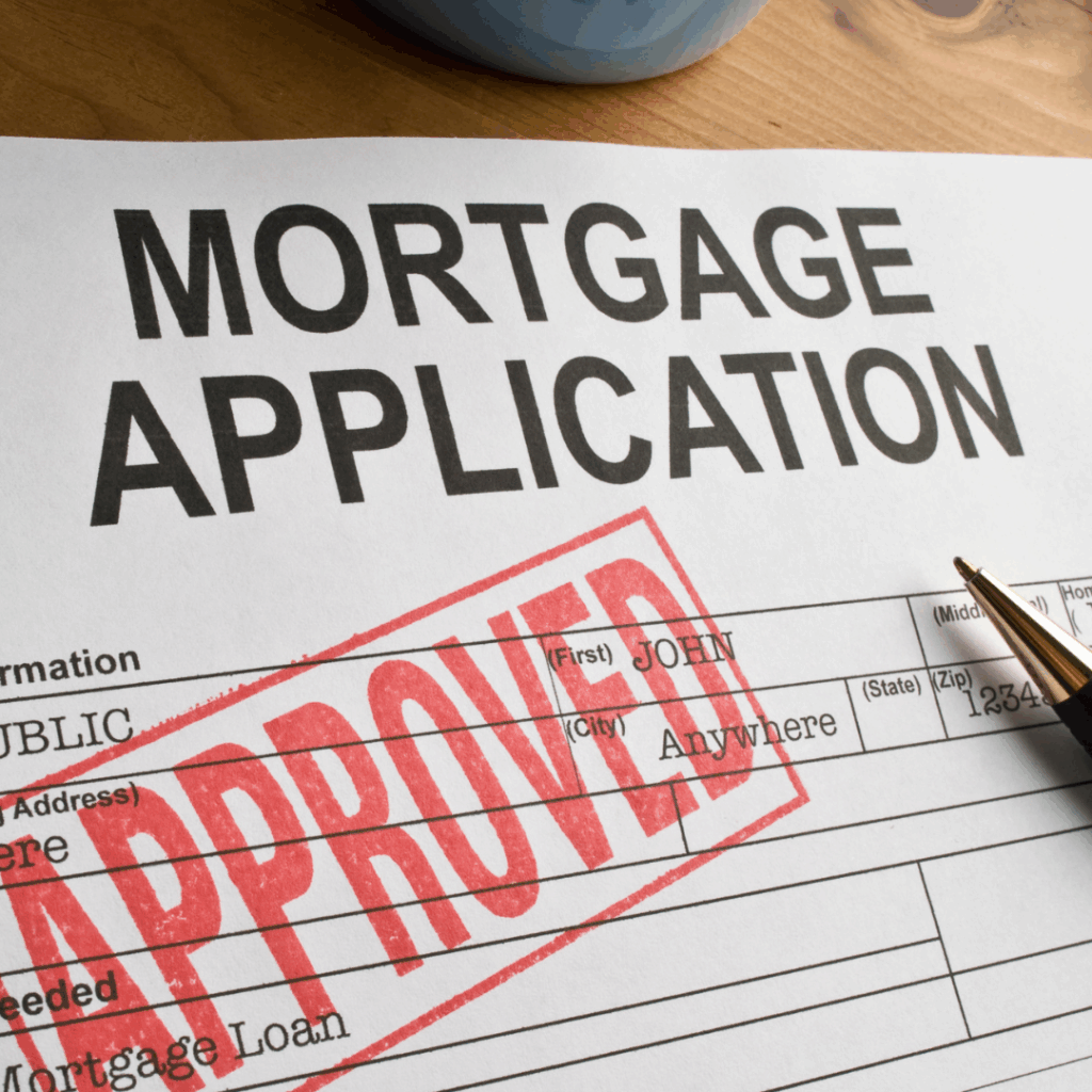Approved mortgage application